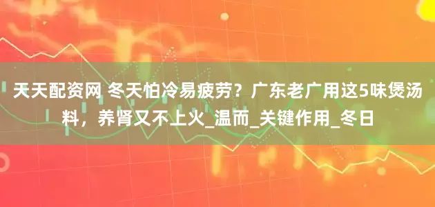 天天配资网 冬天怕冷易疲劳？广东老广用这5味煲汤料，养肾又不上火_温而_关键作用_冬日